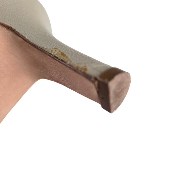 Amalfi for Nordstrom Beige Taupe Leather Mesh Heels 9.5, Made in Italy - Picture 11 of 13